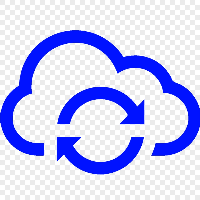 HD Storage Cloud Hosting Computing Dark Blue Icon