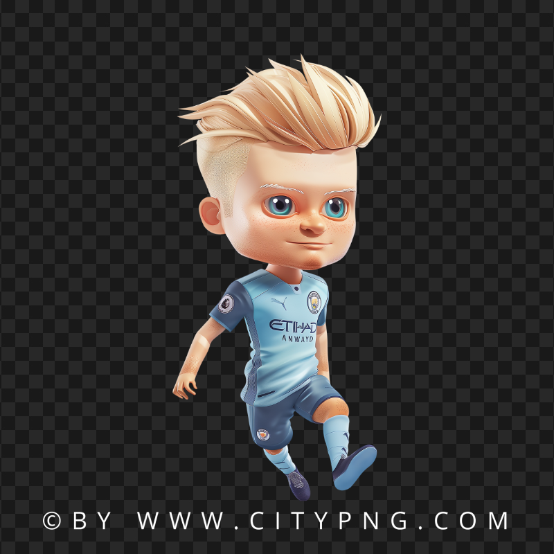 Erling Haaland Football Chibi Character
