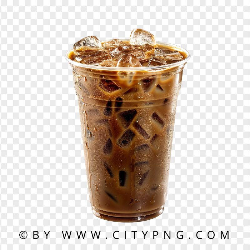 Iced Cold Coffee Latte Plastic Cup | Citypng