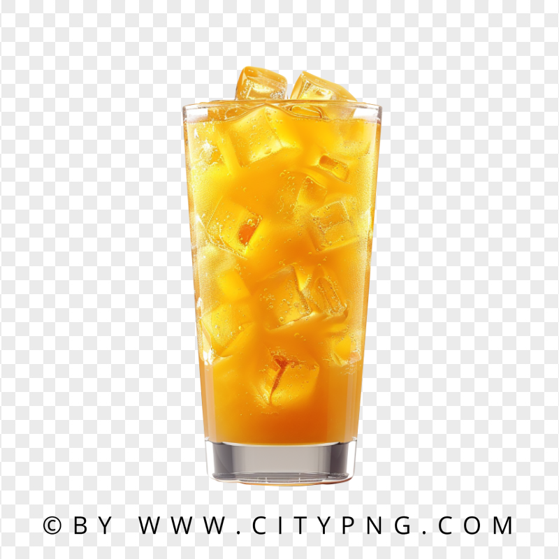 Orange Iced Juice Summer Smoothie