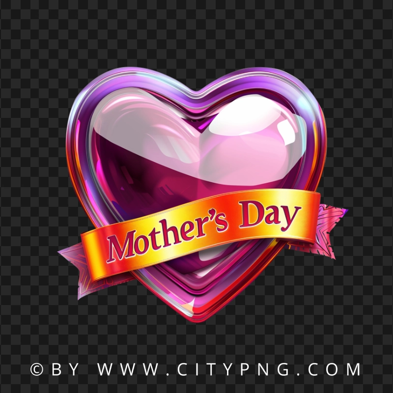 Happy Mother's Day Greeting Heart Design
