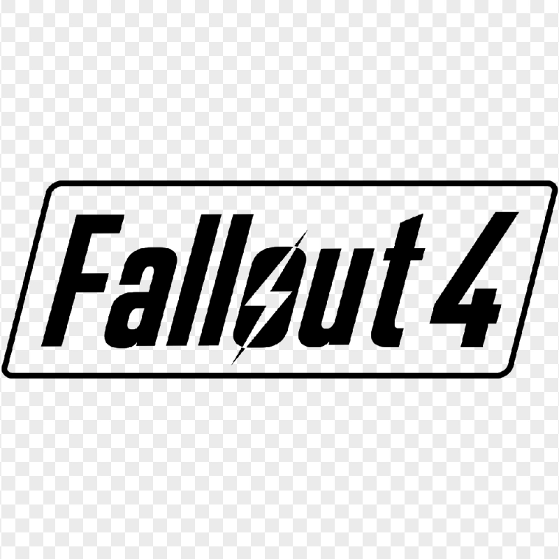 Fallout 4 Black Gameplay Logo Transparent Background