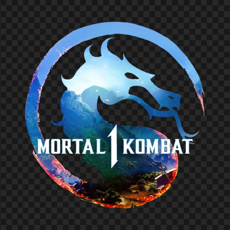 Mortal Kombat 1 Dragon Logo Sign