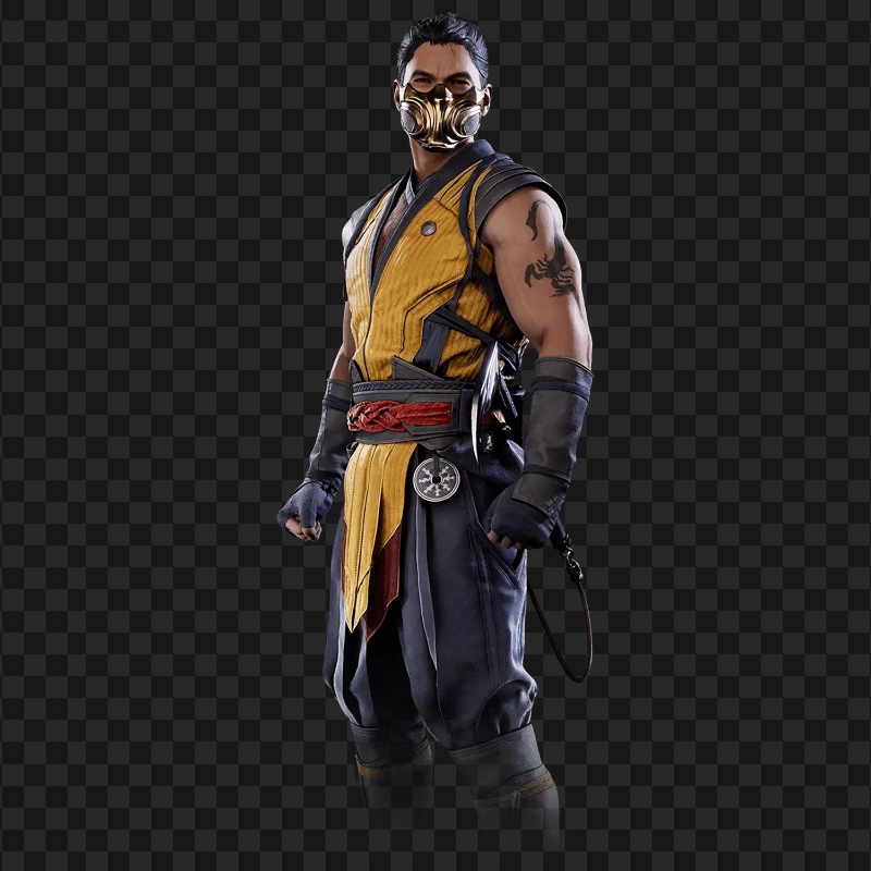 Portrait of Scorpion Mortal Kombat Warrior