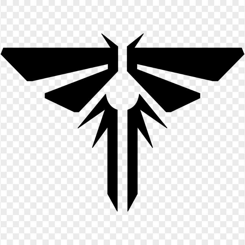 The Last of Us Black Firefly Logo Sign Symbol