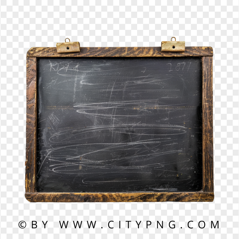 Antique Slate Wooden School Chalkboard HD