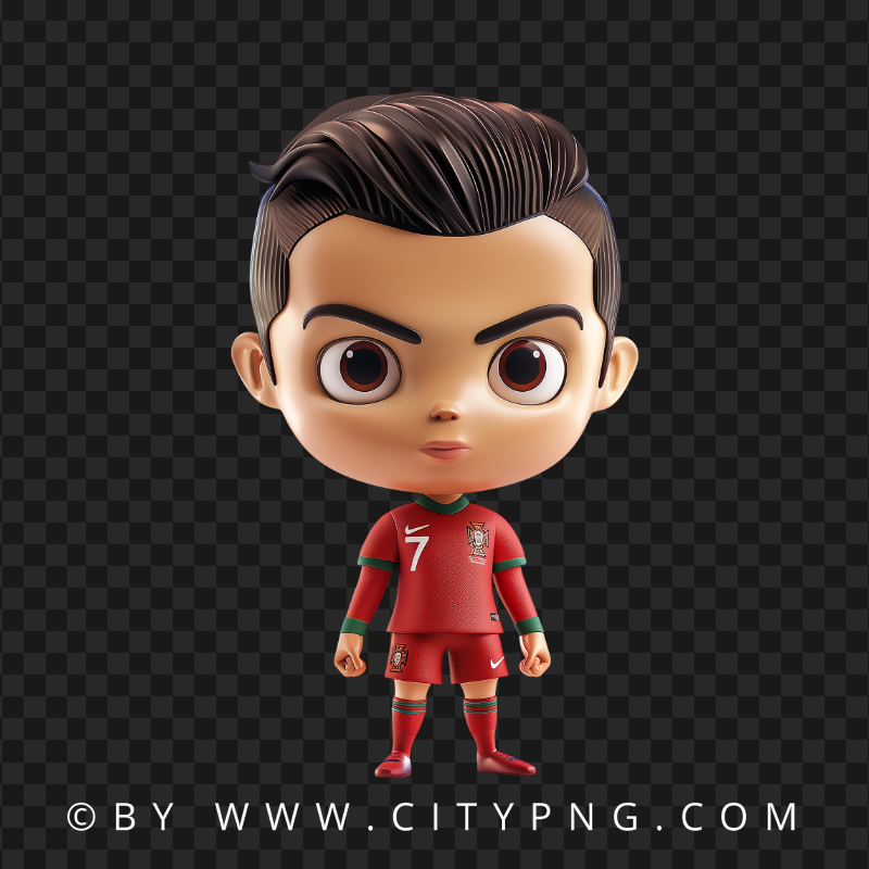 Cristiano Ronaldo Chibi Football Player