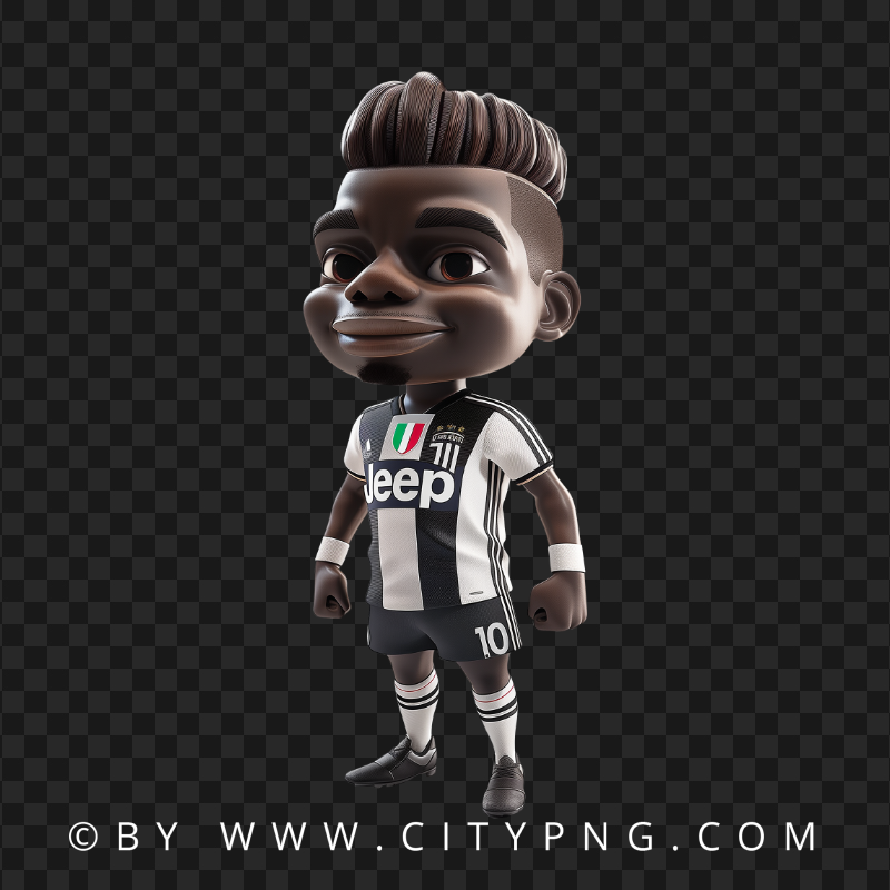 Paul Pogba Football Player Chibi Character