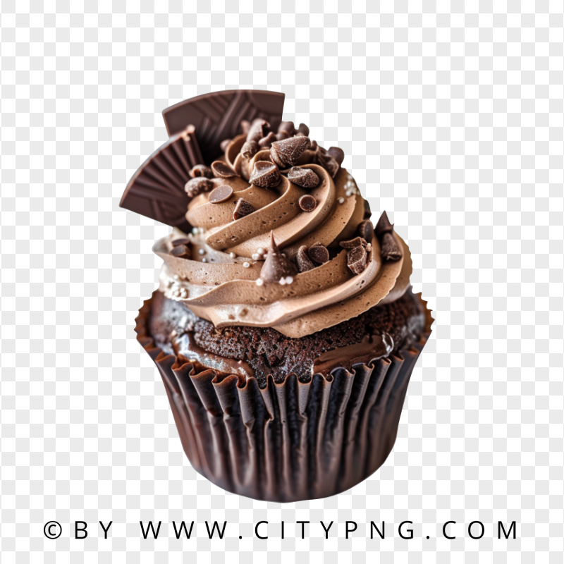 Buttercream Muffin with Chocolate Sprinkles