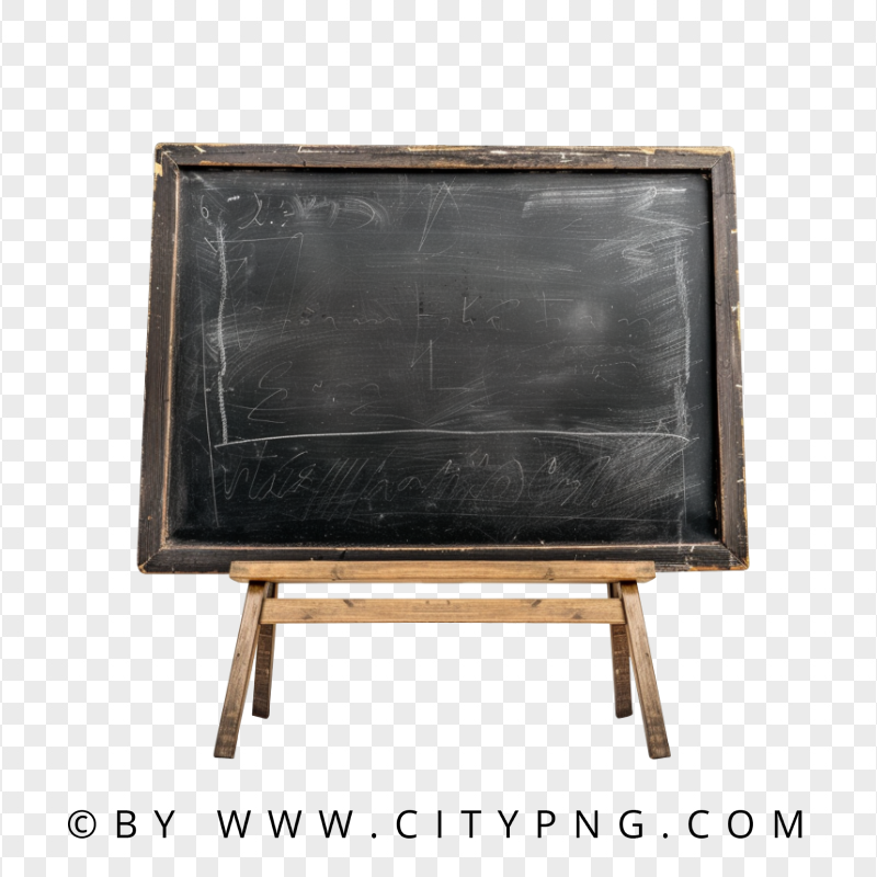 HD Front View Old Blackboard Classroom Board PNG