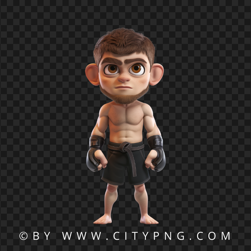 Khabib Nurmagomedov Pixar MMA Character