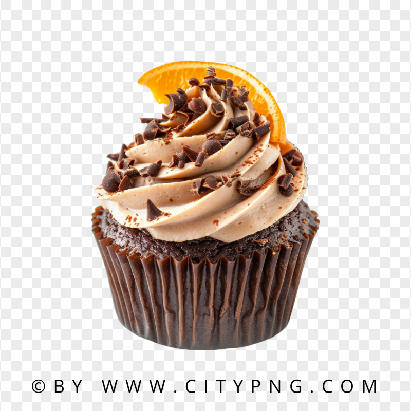 Lemon Wedge Chocolate Orange Cupcake