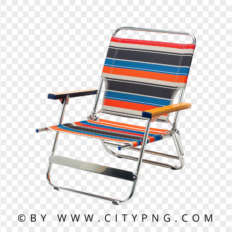 Classic Low Beach Chair with Modern Color Palette