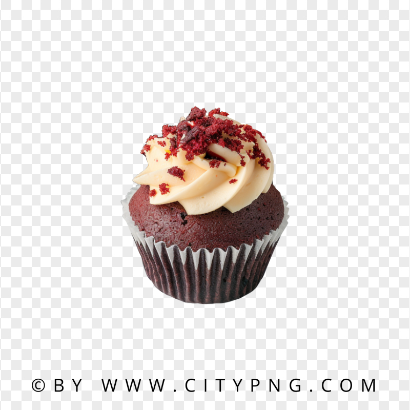 Red Velvet Cupcake Sweet Dessert Transparent PNG