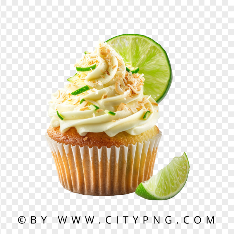Lime Buttercream Coconut Cupcake Dessert