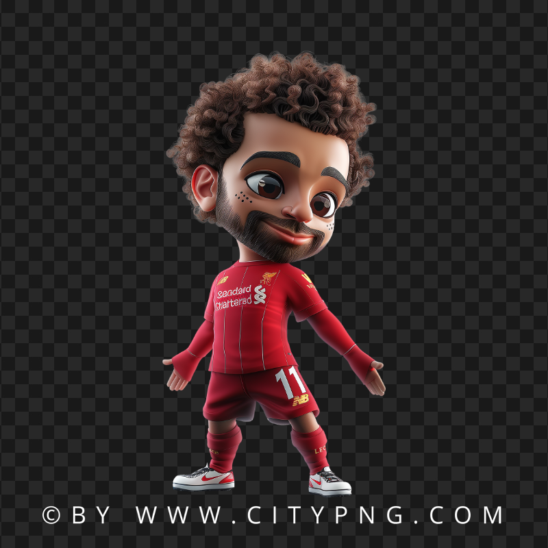 Mohamed Salah Footballer Chibi Character