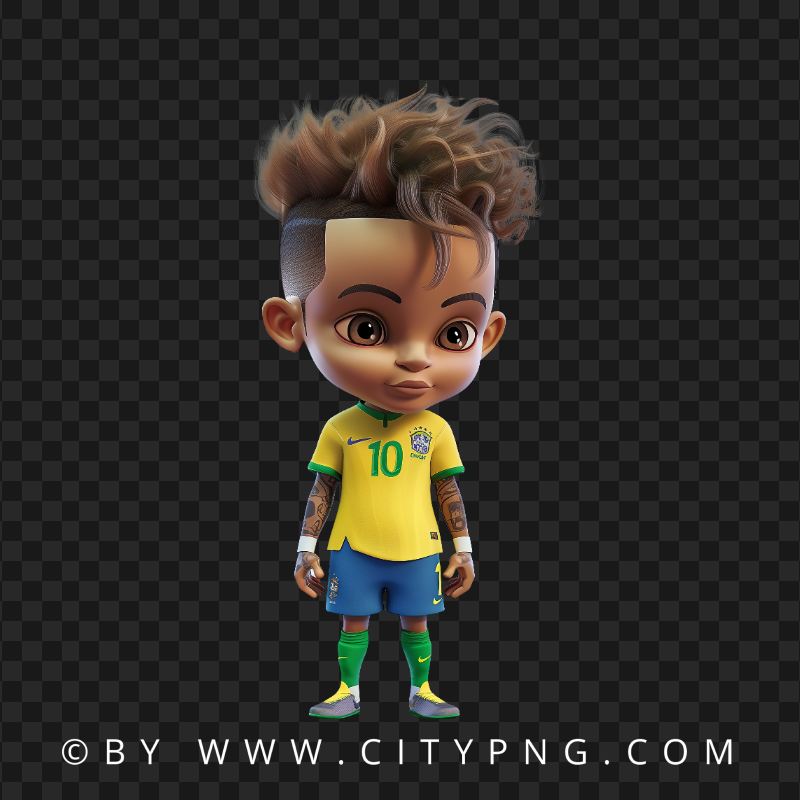 Neymar Jr Football Chibi Character